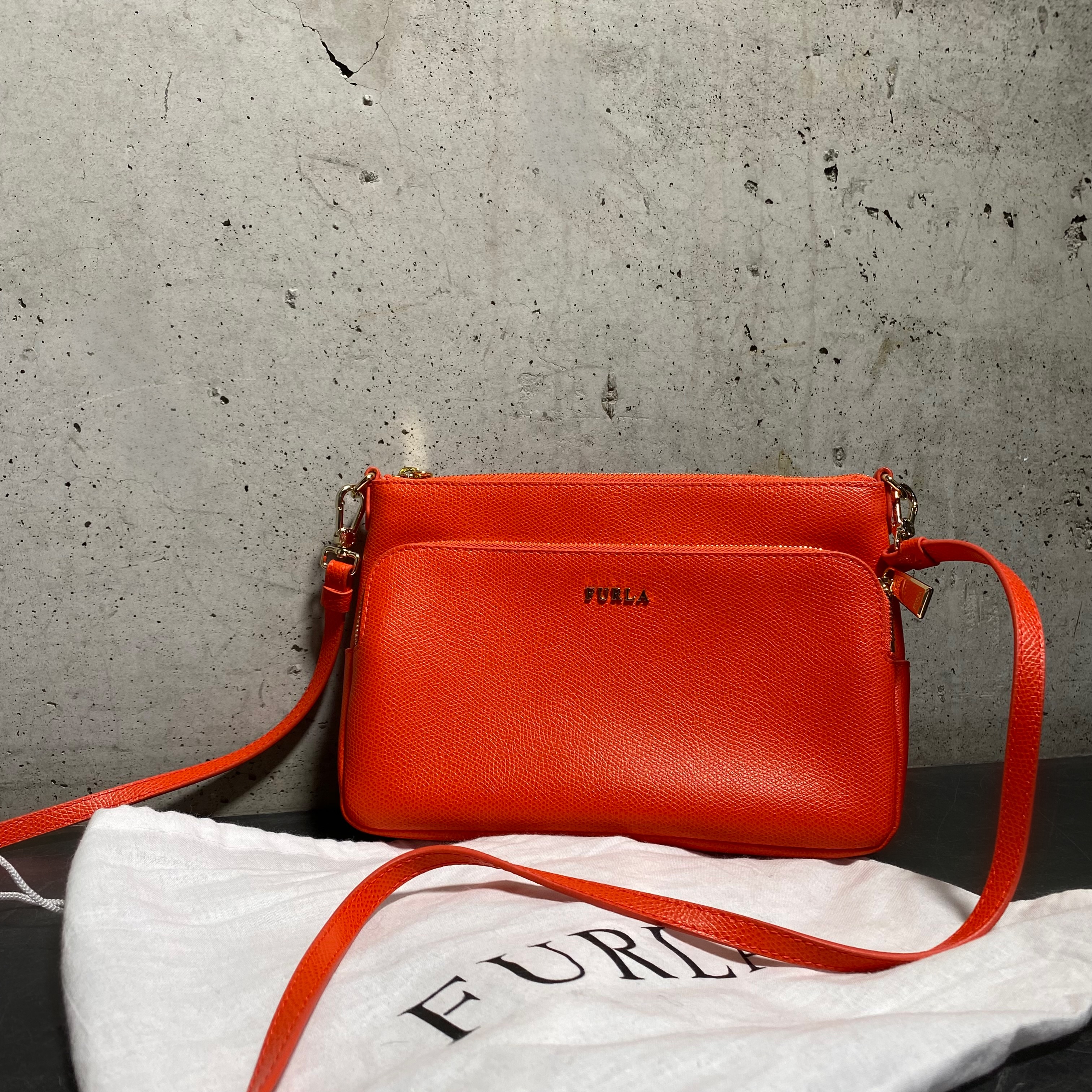 Furla Small Orange Crossbody Bag - Attikk