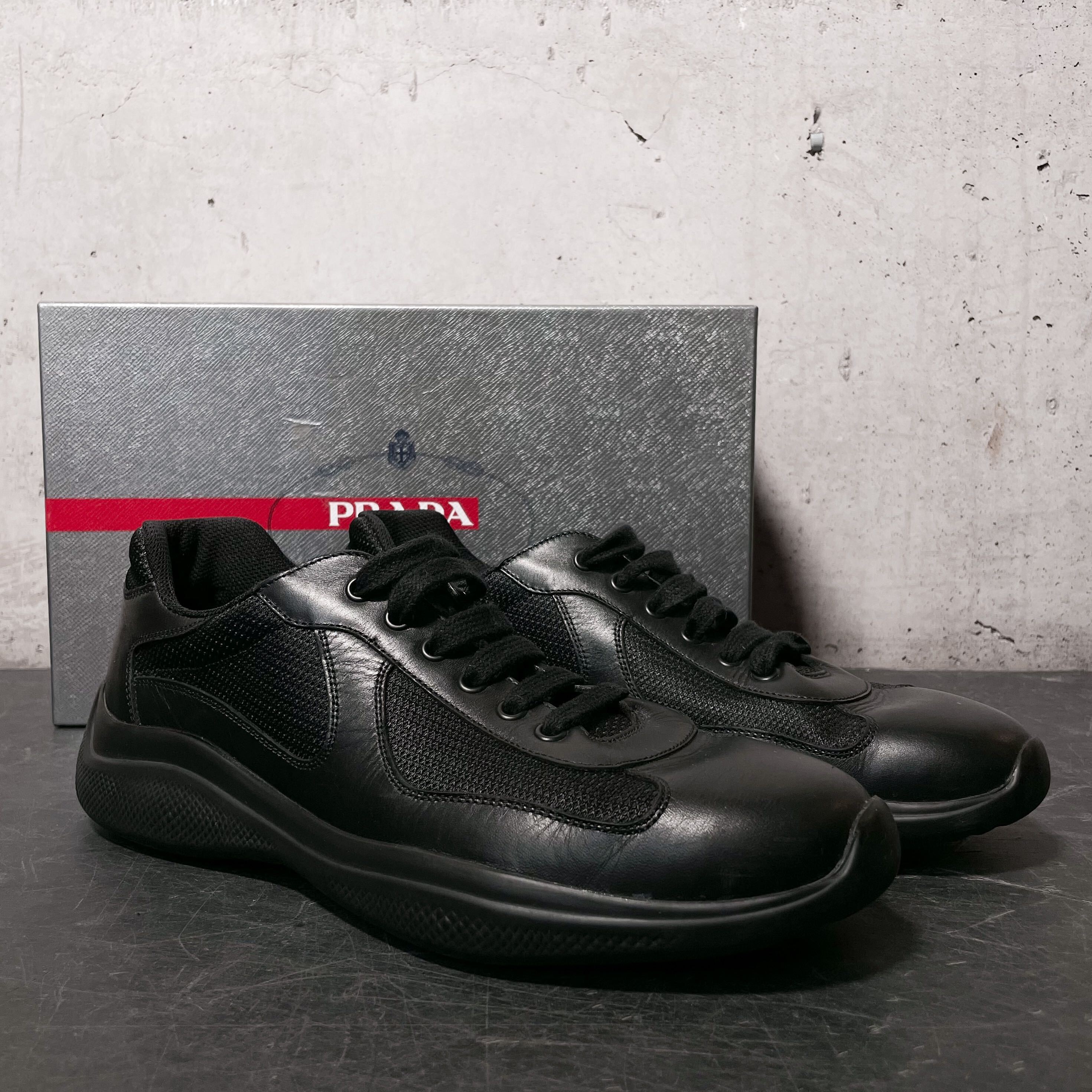 【関税&送料込】Prada Sneaker America S Cup In Pelle Prada America's Cup Original Sneakers | Saks Fifth Avenue